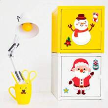 6Pcs Christmas Puzzle Stickers For Kids, Make‑A‑Face Mix And Match Sticker Sheets, DIY To Create Santa, Snowman, Reindeer, Elf, Penguin & Bear, Christmas Party Favors, Holiday Children Craft Activities - Multicolor - View 9