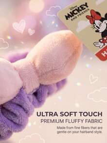 Mesuca Disney Bow Plush Hair Scrunchie - Soft & Fluffy, Secure & Non-Slip, Suitable For Daily Styling, Cute Cartoon Hair Accessory Designed For Women And Girls - Bow Hair Tie - View 3