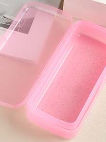 Nail & Eyelash Sterilization Box, Plastic Disinfection Cleaning Box, Alcohol Soaking Tool, Foot Care Storage Box - Multicolor - View 2