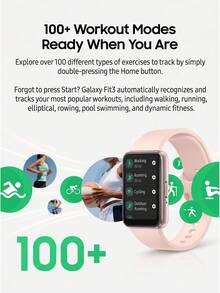 Samsung Gelang pintar Galaxy Fit3 dengan notifikasi Bluetooth, desain tahan air dan tahan lama, layar AMOLED 1,6 inci, pelacakan aktivitas dan kesehatan cerdas, serta notifikasi pesan telepon. Versi internasional. - MultiWarna - View 4