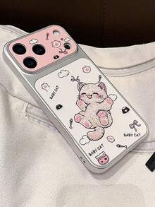 1件可愛貓咪皮革手機殼，適用於 iPhone 15 16 Pro Max、17 Pro Max、12 11 13 14，柔軟荔枝皮防摔保護殼，適用於 iPhone 18 Pro Max 18 Pro 時尚手機殼 - 彩色 - 查看 6