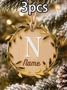 Ornamen Nama Awal Natal Kustom, Dekorasi Gantung Huruf A-Z yang Dipersonalisasi, Gaya Musim Dingin Rusa Rusa Pedesaan, Ornamen Gantung Dinding yang Disesuaikan, Dekorasi Pohon Natal yang Dapat Disesuaikan, Dekorasi Rumah Liburan, Hadiah Kenang-kenangan Natal 2026, Dekorasi Ruangan - Gaya A - View 12