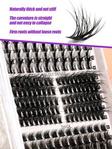 Large Capacity Mixed Combination Single Cluster False Eyelashes, Multiple Styles For Versatile Makeup Looks And Free Switching - View 6