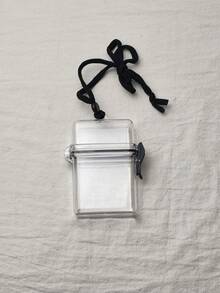 1pc Multi-Functional Transparent Plastic Storage Box, Card Storage Box, Idol Photo Storage, Waterproof Sealed Container Suitable For Storing Keys, ID Cards And Various Small Items - Multicolor - View 8