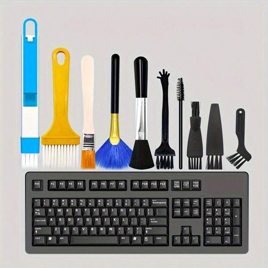 Laptop Keyboard Cleaning Brush Kit, Soft Dust-Proof Brush Tool For Keyboard Gaps, Random Color - View 1