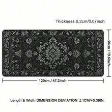 1pc Mouse Pad Black Persian Carpet Gaming XL New Home Mousepad XXL Keyboard Pad Soft Natural Rubber Computer Mice Pad Table Mat Rubber Non-Slip Keyboard Mousepad For PC Computer Office Home School Desktop Decoration - View 10