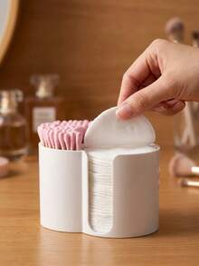 Bathroom Storage Box 2-In-1 Integrated Makeup Cotton Organizer Box Women Girls Makeup Tool Storage Box Office Desk Dorm Bedroom Bathroom Apartment Autumn Home Living Room Decor Accessories Makeup Household Items Storage Rack - Multicolor - View 8