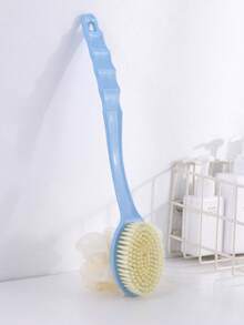 1pc Extra Long Handle Exfoliating Brush, Suitable For Back Scrubbing, Bath Brush, Soft Bristles, Non-Slip Handle, Suitable For Hard-To-Reach Areas, Feet And Shoulders, Suitable For Home Bathroom SPA - Multicolor - View 14
