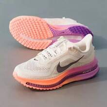 Nike Pegasus Premium Women's New Athletic Full-Length Air Cushion Running Shoes - Pink-white/Orange-purple - View 5