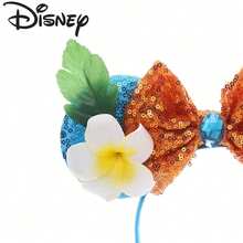 1PC Tropical Island Secret | Disney Moana Mickey Mouse Headband, Plumeria Summer Beach Amusement Park Headpiece - Multicolor - View 2