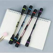 Cool Spinning Pens, Fun For Your Fingertips! Smooth Pen Body With Colorful Non-Slip Silicone Ends, Eye-Catching Design, Comfortable Grip, Beginners Can Easily Practice Pen Spinning. This Set Includes 4 Spinning Pens + 10 Replaceable Refills, Refills Are Detachable And Replaceable, Both A Stress-Relief Toy And A Practical Neutral Ink Pen. In Your Spare Time And After Class, Spin The Pen In Your Hand To Relieve Study Pressure - Fidget Pen - View 7