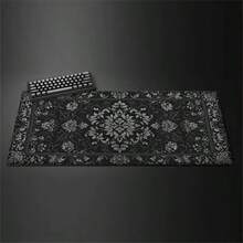 1pc Mouse Pad Black Persian Carpet Gaming XL New Home Mousepad XXL Keyboard Pad Soft Natural Rubber Computer Mice Pad Table Mat Rubber Non-Slip Keyboard Mousepad For PC Computer Office Home School Desktop Decoration - View 6