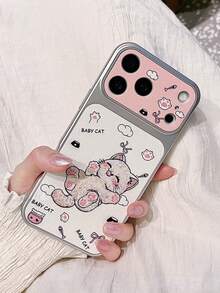1件可愛貓咪皮革手機殼，適用於 iPhone 15 16 Pro Max、17 Pro Max、12 11 13 14，柔軟荔枝皮防摔保護殼，適用於 iPhone 18 Pro Max 18 Pro 時尚手機殼 - 彩色 - 查看 7