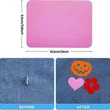 5/10pcs Iron-On Patches, Clothing Repair Adhesive Patches, Strong Adhesive Patches, Used For Clothing Repair And Decoration, Size 9.5x12.5cm - Multi-color - View 5