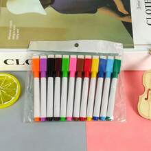 8 Colors Whiteboard Marker Set, With Tape Brush, Water-Based Erasable Colorful Whiteboard Markers, First Day Of School - Multicolor - View 12