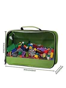 1pc PVC Zipper Storage Bag Set, For Organizing Children's Toys, Clay, Board Games And More - Style 3 - View 12