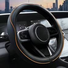 Car Steering Wheel Cover With Inner Ring: Universal Size 14.5-15inch, Premium Leather, Comfortable Grip, Long-Lasting Protection For Your Steering Wheel - Multiple Colors Available - Multicolor - View 14