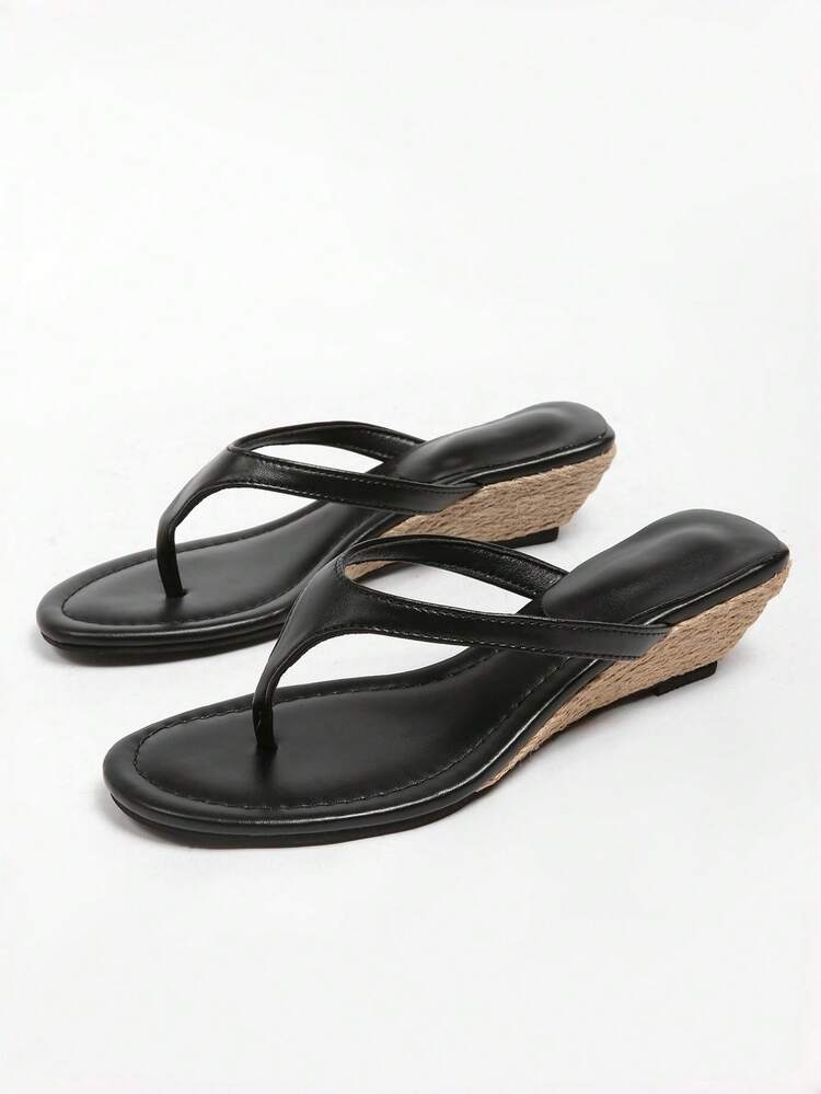 2026 Spring/Summer New Women's Mule Sandals With Mid-Thin Low Heel - Black - View 6