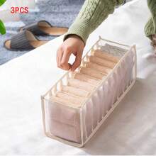 5pcs Fabric Drawer Dividers Storage Organizer Boxes, Multi-Compartment Storage Bins, Suitable For Baby Socks, Underwear And Nursery Small Items - Multicolor - View 23