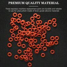 50/100pcs High Pressure Coffee Machine Sealing O-Ring Gaskets, Compatible With Most Jura C E ENA F J S Z X GIGA Series Cappuccino Coffee Machines - A - View 1