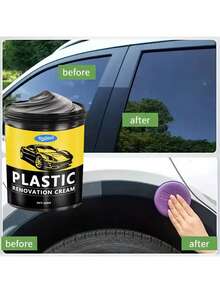 KineShineX Car Plastic Repair Paste Restore Gloss Suitable For Car Door, Dashboard, Steering Wheel, Tire, Leather - Multicolor - View 4
