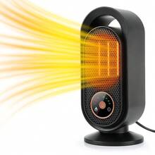This 3-Speed Ceramic Fan Heater Features 4 Timer Settings, PTC Rapid Heating, And Is Suitable For Offices, Homes, And Bedrooms. - US A Type Plug(110-127V) - View 2