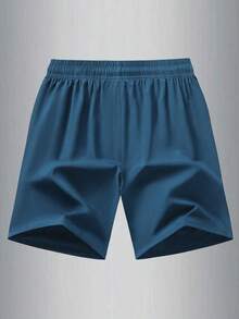 Men's Fashion Cool Casual Summer Lightning Shorts, Beach Swim Trunks, Dual Side Zipper Pockets, Comfortable Fabric Sports - Lake Blue - View 5