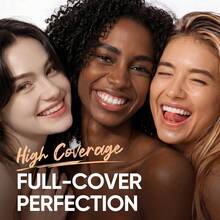 SKINTIFIC Full Coverage Concealer Foundation #01C Rose Ivory | Satin Finish, Oil-Control, Waterproof, Buildable Tattoo Coverage, Suitable For All Skin Types - 22N Shell Beige - View 5