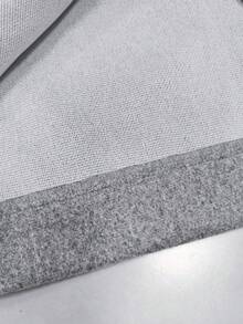 Chaqueta de mezcla de lana para hombre otoño/invierno con cuello de camisa, frente abierto, manga larga, unicolor, top de moda - Gris - Ver 6