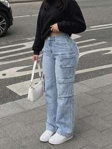 Women Jeans - Light Blue - View 1