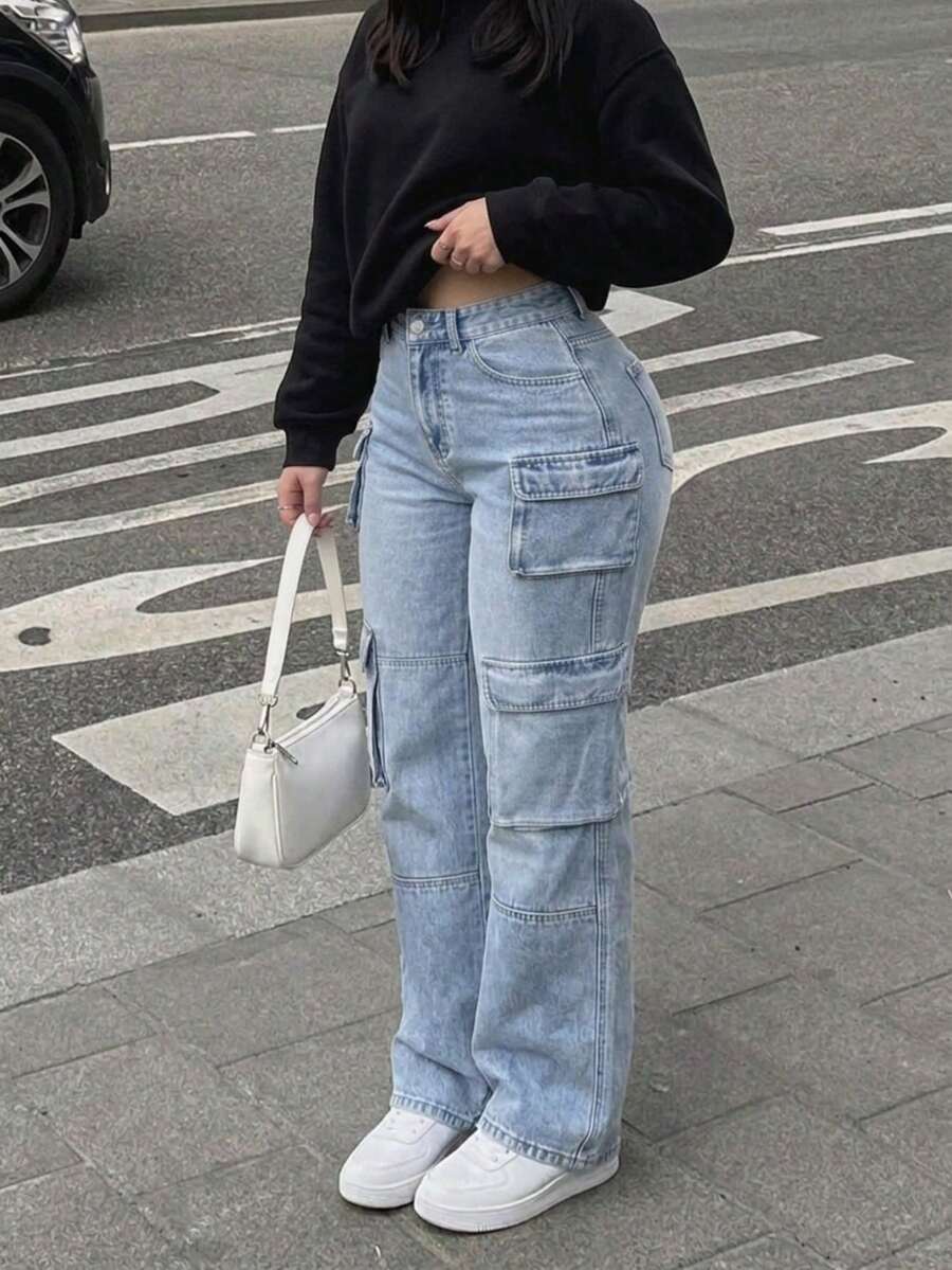 Women Jeans - Light Blue - View 1