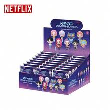 Series 1 Blind Box 3D Bag Clip Keychain - Random Single Character Mystery Figure Pendant, Anime Collectible Keyring For K-Pop Fans, Age 14+ Official Netflix Merch [Non-Plush Filled] - Multicolor - View 5