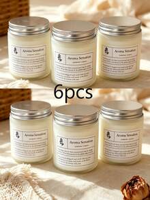 Aroma Sensation Scented Candle Frosted Glass Jar Premium Niche Fragrance Candle Bedroom Living Room Atmosphere Creation Relaxation Stress Relief Birthday Housewarming Gift Home Healing Decor - Canned Candle (Freesia Scent) - View 12