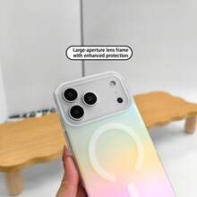 Laser Matte Magnetic Phone Case Compatible With IPhone 18 17 16 15 14 13 Pro Max Plus 17Pro 16E17E Air Supports Wireless Charging Gradient Rainbow - K6 - View 7