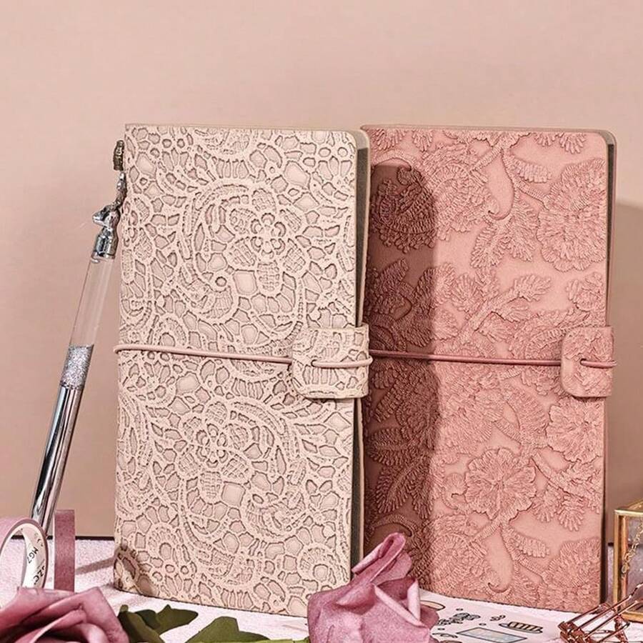 1pc Color-Changing Leather A6 Travel Journal - High-Value Vintage Notebook For Hand-Writing - New Arrival - View 1