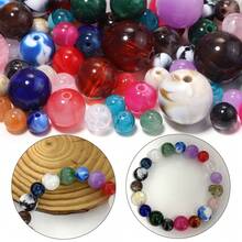 8-20mm Acrylic Dual-Color Gradient Cloud Beads, Dreamy Tie Dye Effect, DIY Handmade Beaded Bracelet, Necklace, Earrings, Jewelry Accessories Materials, Crafts, Clothing, Bags, Pendants, Car Charms, Keychains, Phone Chain Making Accessories - Random Color Mixing - View 4