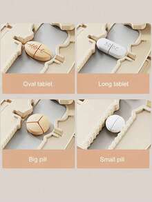 Portable Pill Box | 3 Colors Available, Multiple Sizes, Precise And Convenient, With Handy Pill Storage Box Design, Suitable For Daily Medication And Travel, Made Of Plastic Material, Perfect For Birthday Gift, Back To School Gift, Mother's Day Gift, Easter Gift - Multicolor - View 8