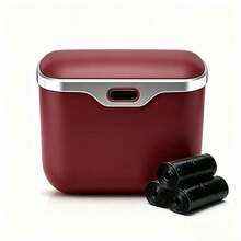 Multifunctional Car Trash Can, Ultra-Fine Fiber Leather, ABS Material, Non-Deforming, Suitable For 99% Of Car Models, Dry And Wet Use, Space-Saving, Non-Destructive Installation, Automatic Storage, Travel Essential, Minimalist Trash Can - Multicolor - View 21