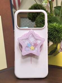 1pc Cute Cartoon Shakeable Quicksand Phone Grip Stand, Kawaii Animal Heart Star Shape Collapsible Magnetic Phone Holder, Decorative Phone Socket For APPLEPhone Android - Multicolor - View 14
