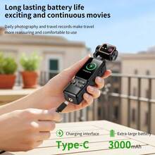 4K Ultra HD Handheld Camera With 16X Digital Zoom, 4K Video, Sensitive Sensor, 180° Rotatable Lens, Built-In Flash, Night Shooting, AF, Landscape/Portrait Modes, 64GB Card. For Outdoor Sports & Cycling, Ideal Birthday & Christmas Gift. - View 5