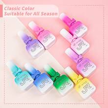JR 126 Colors Gel Nail Polish Ivory 15ml 9pcs Bow & Ribbon Filled Bottle Set Soak-Off UV LED Girls Gift - Multicolor - View 3