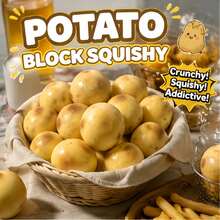 1 قطعة كرة بطاطس يدوية الصنع مع صوت صرير، لعبة تخفيف التوتر محشوة بكتل بناء، مثالية للعطلات، هدية عيد ميلاد، هالوين، ، عيد الميلاد، عيد العمال، العودة إلى المدرسة، هدية حفلة، ضغط مقرمش، ضغط زبدة مقرمش، ضغط الزلابية، لوازم مدرسية، جيش، ديكور هالوين، لعبة هالوين قابلة للضغط، زلابية، كرة ثلجية، ألعاب فيدجيت، ألعاب هالوين قابلة للضغط، ضغط - متعدد الألوان - مشاهدة 5