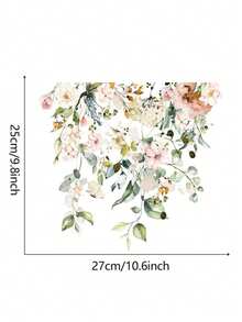 1pc PVC Toilet Lid Decal, Modern Flower Pattern Toilet Lid Decal For Home, Stickers, Wall Decal, Vinyl Decal For Home Decorations, Spring Decoration Items Refresh Your Home, Festival Decoration Stickers Gifts Birthday Graduation - Multicolor - View 3