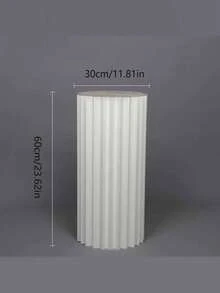 1/3/4pcs Elegant Foldable Roman Column Wedding Display Stand, Collapsible Cylindrical Paper Column For Birthday Party, Mall Party Decoration Prop - LMZ - View 12