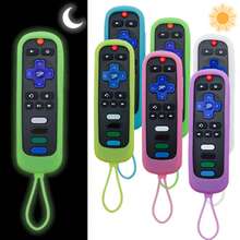 1pc Silicone Glow-In-The-Dark Remote Control Protective Case Compatible With T CL RO KU RC280TV Remote, Anti-Drop And Dirt-Resistant Protective Cover - View 7