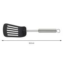 Household Non-Stick Spatula, 32.2 Cm, Semi-Matte Stainless Steel Handle And Plastic Tip, Heat-Resistant, Easy To Clean, Kitchen Utensil - Black - View 4
