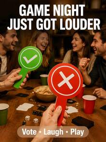 1/5/10pcs Classroom Response Handheld Paddles, Double-Sided PVC Correct & Incorrect/Up/Down/GO/STOP/YES/NO Answer Signs - Educational Teaching Tool For Student Engagement And Feedback (1 Design, One Side Red, One Side Green) Back To School - View 2