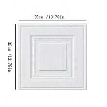 11/31/51pcs Self-Adhesive 3D Textured Wallpaper, Bedroom Ceiling Living Room TV Background Wall Decor Stickers - Square - View 5