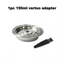 1pc Reusable Capsule Adapter Compatible With Vertuoline And Vertuo Next Pop Plus Coffee Machines, Suitable For Original Coffee Capsules - Silver - View 8