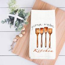 2Pcs Kitchen Tableware Pattern Personality Design Hand TowelsSoft, Absorbent  LintFree Kitchen  Bathroom Towels With  Perfect For Spring,Valentine'S Day  Birthday Gifts, Machine Washable, Modern Cartoon Design - Multicolor - View 7